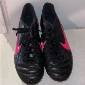 Nike Kids Black and Pink Sneakers